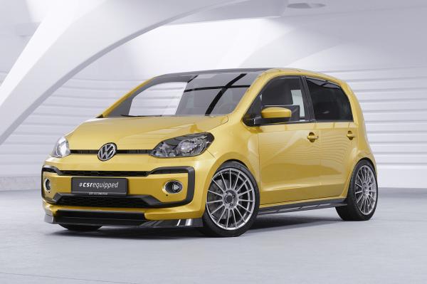 CSR Seitenschweller mit ABE für VW up!, Seat Mii, Skoda Citigo SS463-L Lackierung erforderlich (schwarz matt)