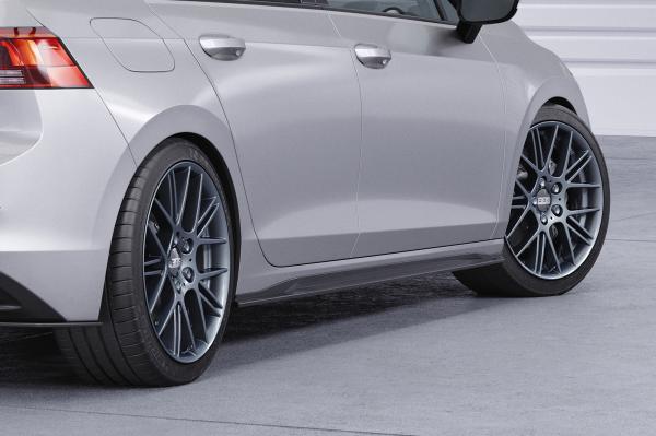 CSR Seitenschweller mit ABE für VW Golf 8 (Typ CD) SS467-S Strukturiert schwarz matt (keine Lackierung erforderlich)