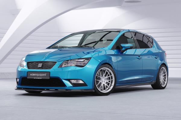 CSR Seitenschweller mit ABE für Seat Leon 3 (Typ 5F) ST / 5-Türer SS468-G Glossy schwarz glänzend (keine Lackierung erforderlich)