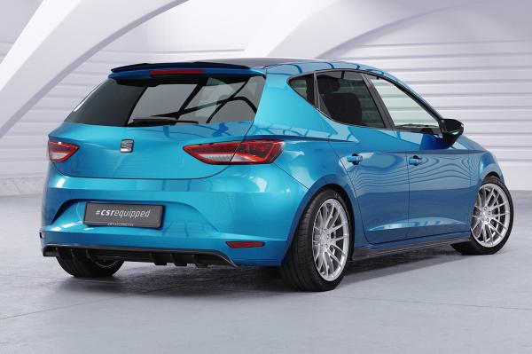 CSR Seitenschweller mit ABE für Seat Leon 3 (Typ 5F) ST / 5-Türer SS468-G Glossy schwarz glänzend (keine Lackierung erforderlich)