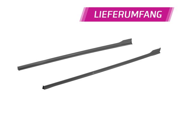 CSR Seitenschweller mit ABE für Seat Leon 3 (Typ 5F) ST / 5-Türer SS468-G Glossy schwarz glänzend (keine Lackierung erforderlich)