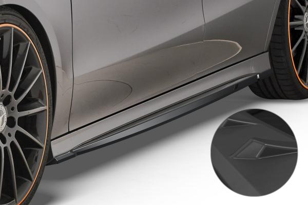 CSR Seitenschweller mit ABE für Mercedes-Benz CLA C118 / X118 AMG-Line SS470-L schwarz matt (Lackierung erforderlich)