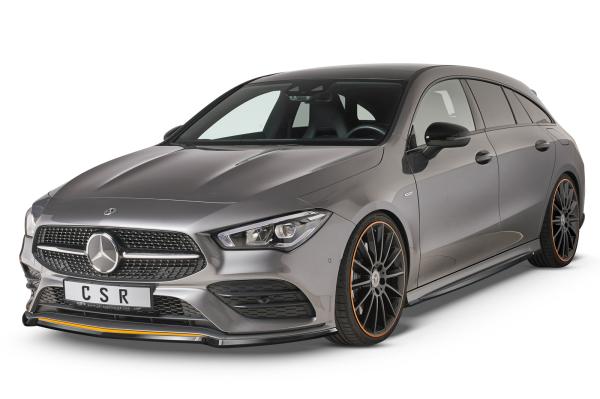 CSR Seitenschweller mit ABE für Mercedes-Benz CLA C118 / X118 AMG-Line SS470-C Carbon Look Hochglanz (keine Lackierung erforderlich)