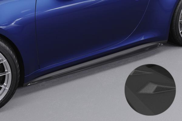 CSR Seitenschweller mit ABE für Porsche 911/992 SS471-S schwarz matt strukturiert (keine Lackierung erforderlich)