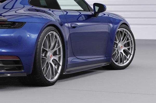 CSR Seitenschweller mit ABE für Porsche 911/992 SS471-L schwarz matt (Lackierung erforderlich)