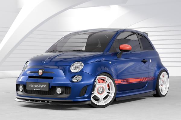 CSR Seitenschweller mit ABE für Fiat Abarth 595 SS475-L schwarz matt (Lackierung erforderlich)