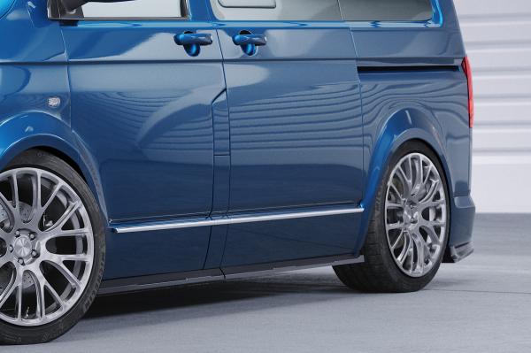 CSR Seitenschweller mit ABE für VW T5 / T6 / T6.1 Bus SS476-C Carbon Look glänzend (keine Lackierung erforderlich)