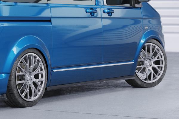 CSR Seitenschweller mit ABE für VW T5 / T6 / T6.1 Bus SS476-C Carbon Look glänzend (keine Lackierung erforderlich)