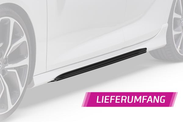 CSR Seitenschweller mit ABE für Opel Insignia B GSI / GS Line Plus SS477-L schwarz matt (Lackierung erforderlich)