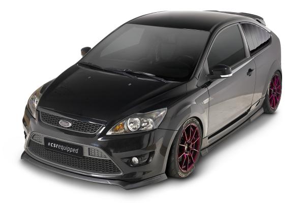 CSR Seitenschweller mit ABE für Ford Focus MK2 ST / Sport SS478-L schwarz matt (Lackierung erforderlich)