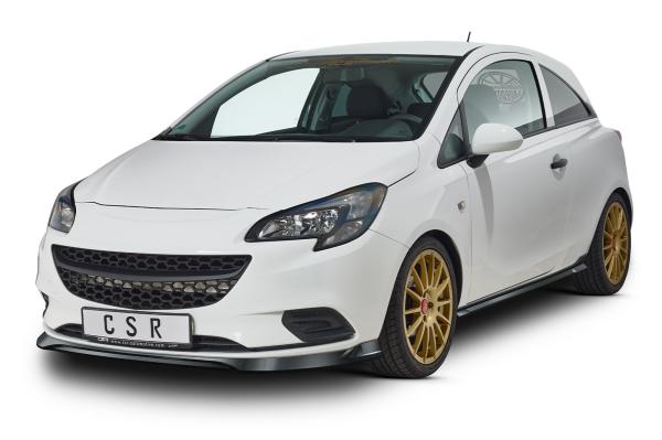 CSR Seitenschweller mit ABE für Opel Corsa E 3-Türer SS479-M Carbon Look matt strukturiert (keine Lackierung erforderlich)