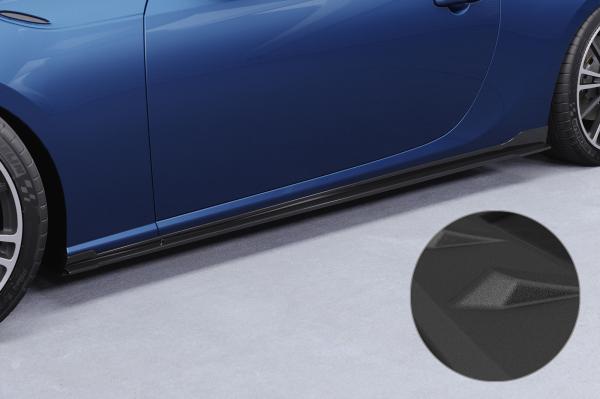 CSR Seitenschweller mit ABE für Toyota GT86 (ZN6) SS482-S schwarz matt strukturiert (keine Lackierung erforderlich)