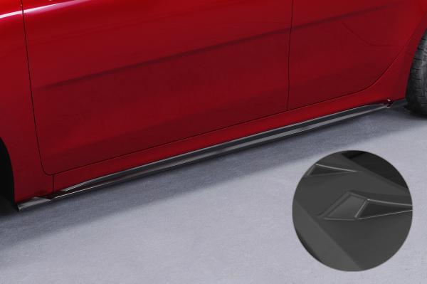 CSR Seitenschweller mit ABE für Kia Rio (YB) SS485-L schwarz matt (Lackierung erforderlich)