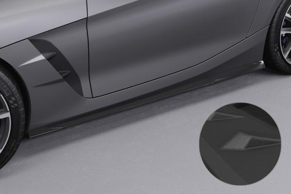 CSR Seitenschweller mit ABE für BMW Z4 (G29) M-Paket / M40i SS486-S schwarz matt strukturiert (keine Lackierung erforderlich)