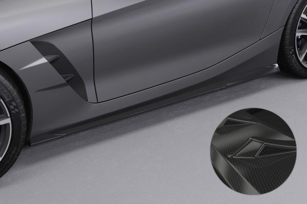 CSR Seitenschweller mit ABE für BMW Z4 (G29) M-Paket / M40i SS486-C Carbon Look Hochglanz (keine Lackierung erforderlich)