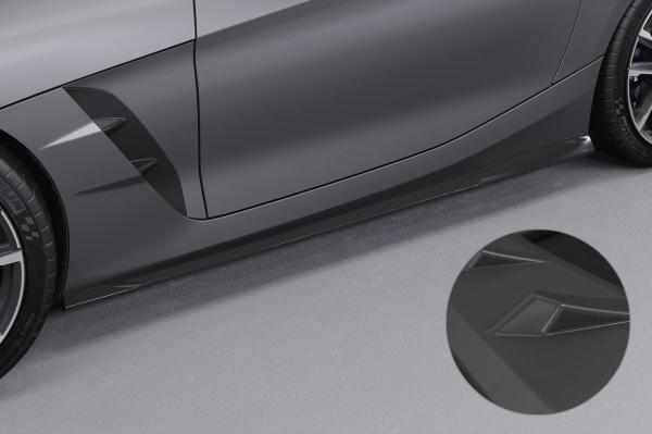 CSR Seitenschweller mit ABE für BMW Z4 (G29) M-Paket / M40i SS486-L schwarz matt (Lackierung erforderlich)