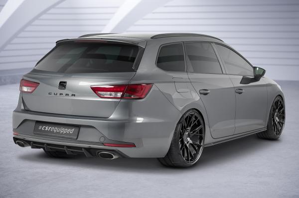 CSR Seitenschweller mit ABE für Seat Leon 3 (Typ 5F) Cupra/FR SS488-L Lackierung erforderlich (schwarz matt)