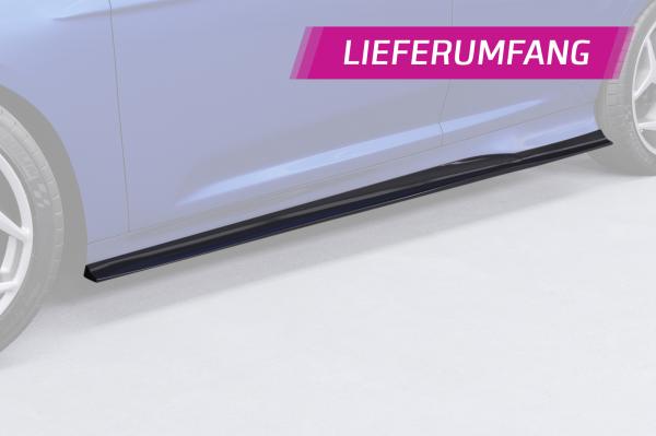 CSR Seitenschweller mit ABE für Ford Focus MK3 ST/ST-Line SS489-L schwarz matt (Lackierung erforderlich)