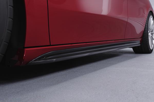 CSR Seitenschweller mit ABE für Mercedes-Benz A-Klasse (W177) SS490-S schwarz matt strukturiert (keine Lackierung erforderlich)