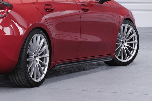 CSR Seitenschweller mit ABE für Mercedes-Benz A-Klasse (W177) SS490-S schwarz matt strukturiert (keine Lackierung erforderlich)