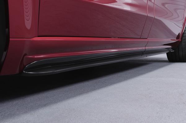 CSR Seitenschweller mit ABE für Mercedes-Benz V-Klasse 447 AMG-Line SS491-C Carbon Look Hochglanz (keine Lackierung erforderlich)