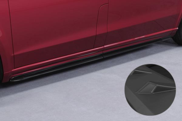 CSR Seitenschweller mit ABE für Mercedes-Benz V-Klasse 447 AMG-Line SS491-L schwarz matt (Lackierung erforderlich)