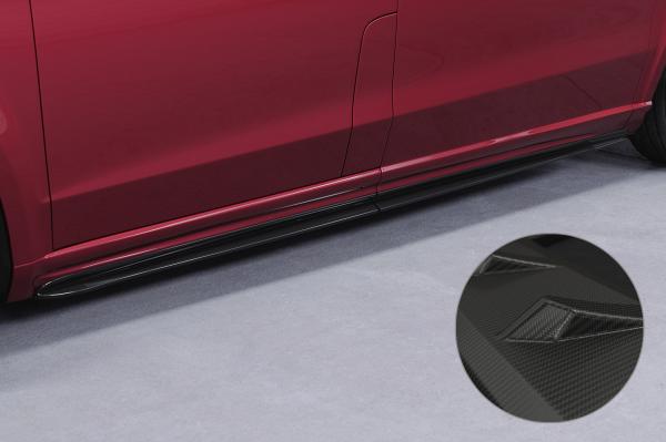 CSR Seitenschweller mit ABE für Mercedes-Benz V-Klasse 447 AMG-Line SS491-M Carbon Look matt strukturiert (keine Lackierung erforderlich)