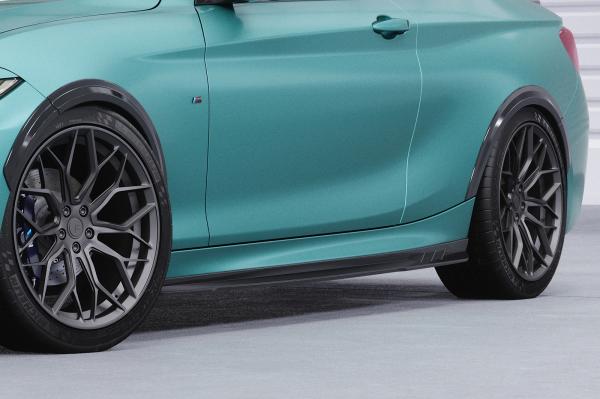 CSR Seitenschweller mit ABE für BMW 2er F22/F23 SS492-C Carbon Look Hochglanz (keine Lackierung erforderlich)