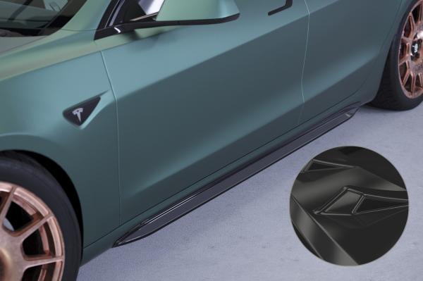 CSR Seitenschweller mit ABE für Tesla Model 3 SS494-G Glossy schwarz glänzend (keine Lackierung erforderlich)