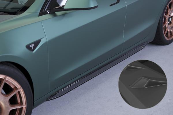 CSR Seitenschweller mit ABE für Tesla Model 3 SS494-L Lackierung erforderlich (schwarz matt)