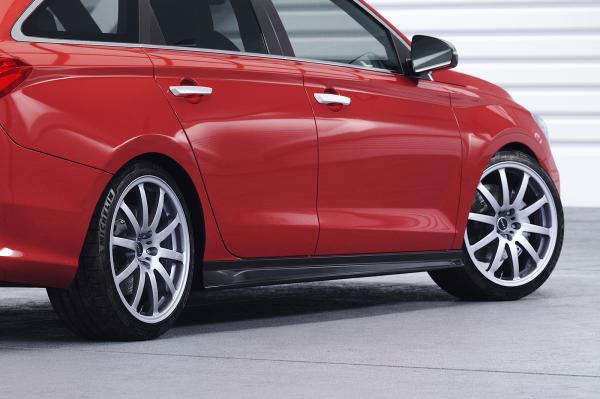 CSR Seitenschweller mit ABE für Hyundai I30 (PD) SS502-L schwarz matt (Lackierung erforderlich)