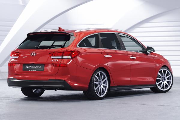 CSR Seitenschweller mit ABE für Hyundai I30 (PD) SS502-L schwarz matt (Lackierung erforderlich)