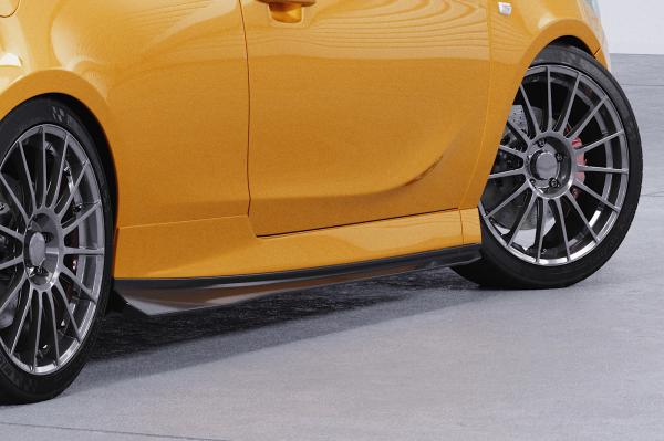CSR Seitenschweller mit ABE für Opel Corsa E OPC SS507-L schwarz matt (Lackierung erforderlich)