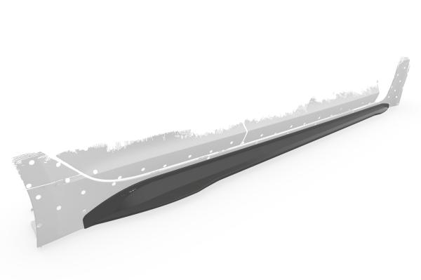 CSR Seitenschweller mit ABE für Kia Stinger GT SS509-L Lackierung erforderlich (schwarz matt)