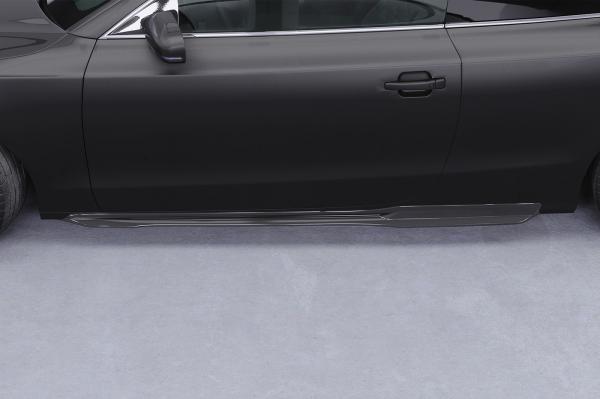 CSR Seitenschweller mit ABE für Audi A5 8T Coupe und Cabrio SS512-M Carbon Look matt strukturiert (keine Lackierung erforderlich)