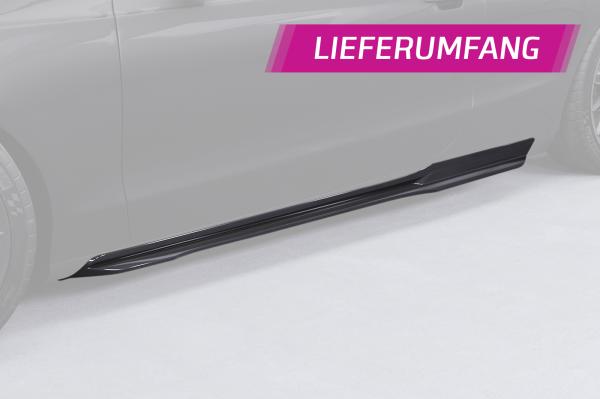 CSR Seitenschweller mit ABE für Audi A5 8T Coupe und Cabrio SS512-M Carbon Look matt strukturiert (keine Lackierung erforderlich)