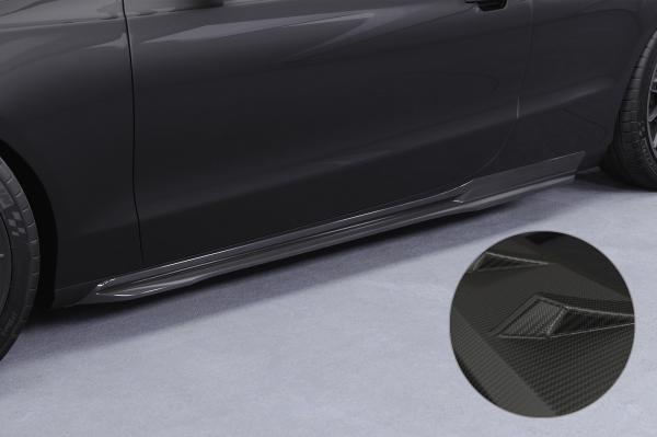 CSR Seitenschweller mit ABE für Audi A5 8T Coupe und Cabrio SS512-M Carbon Look matt strukturiert (keine Lackierung erforderlich)