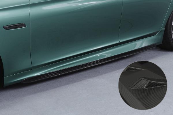 CSR Seitenschweller mit ABE für BMW 5er F10 / F11 M-Paket SS515-M Carbon Look matt strukturiert (keine Lackierung erforderlich)