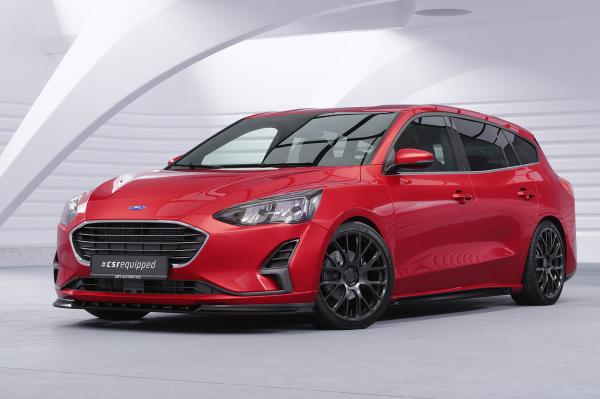 CSR Seitenschweller mit ABE für Ford Focus MK4 Turnier SS518-S schwarz matt strukturiert (keine Lackierung erforderlich)