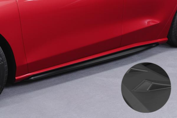 CSR Seitenschweller mit ABE für Ford Focus MK4 Turnier SS518-L schwarz matt (Lackierung erforderlich)