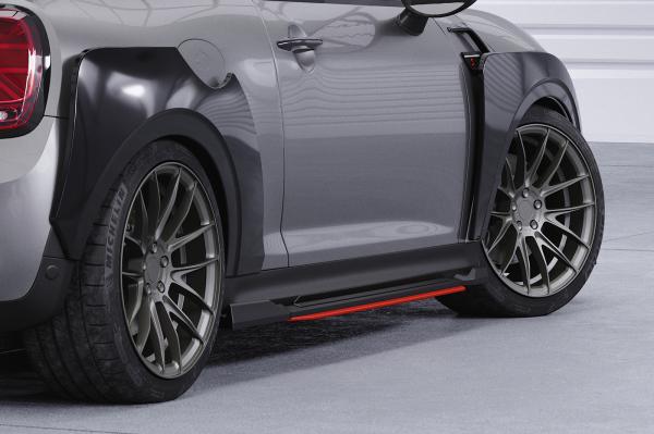 CSR Seitenschweller mit ABE für Mini F56 / 57 3-Türer SS521-L schwarz matt (Lackierung erforderlich)