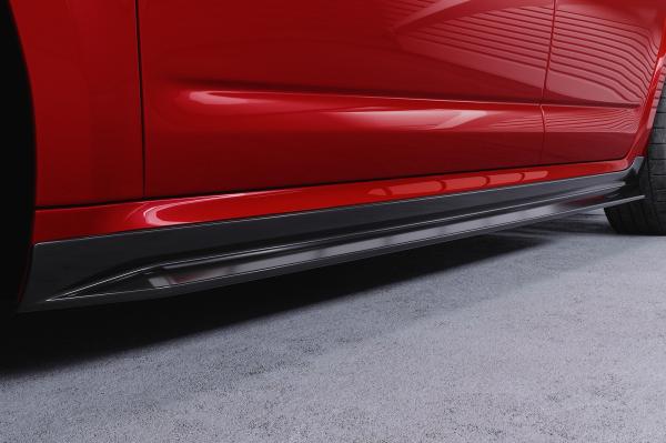 CSR Seitenschweller mit ABE für Skoda Octavia 3 Typ 5E SS523-C Carbon Look Hochglanz (keine Lackierung erforderlich)