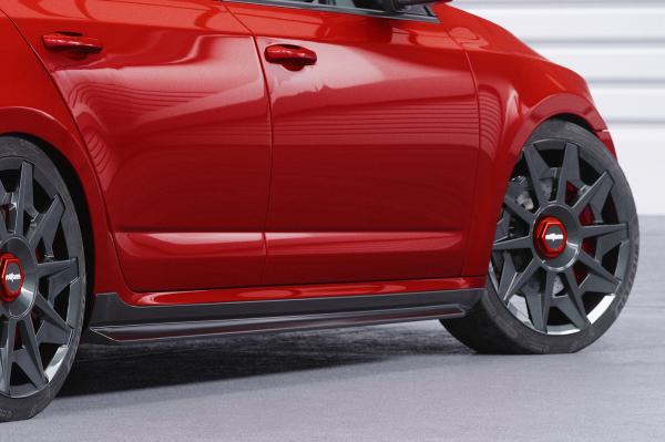 CSR Seitenschweller mit ABE für Skoda Octavia 3 Typ 5E SS523-C Carbon Look Hochglanz (keine Lackierung erforderlich)