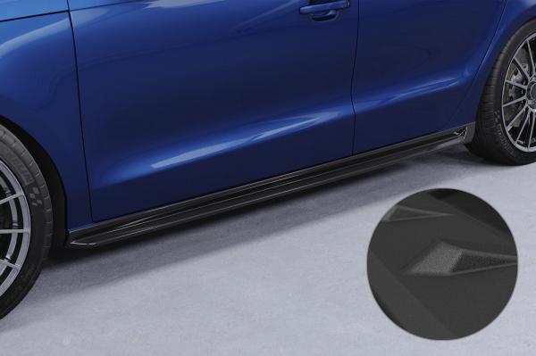 CSR Seitenschweller mit ABE für Audi A1 (8X) SS524-S schwarz matt strukturiert (keine Lackierung erforderlich)