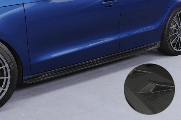 CSR Seitenschweller mit ABE für Audi A1 (8X) SS524-M Carbon Look matt strukturiert (keine Lackierung erforderlich)