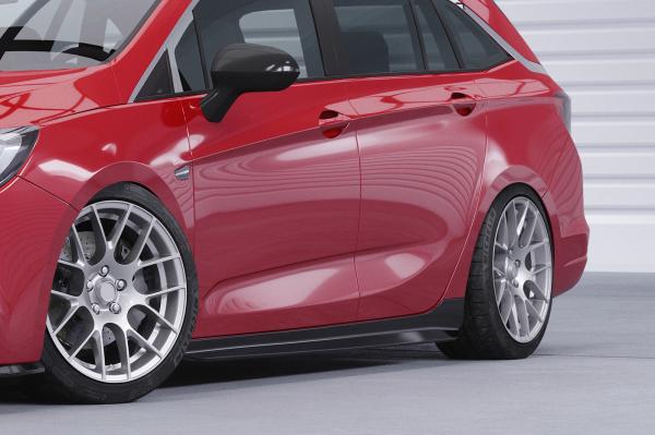 CSR Seitenschweller mit ABE für Opel Astra K SS526-G Glossy schwarz Hochglanz (keine Lackierung erforderlich)