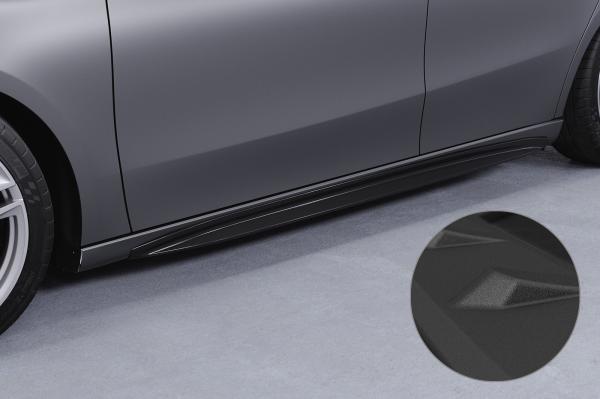 CSR Seitenschweller mit ABE für Mercedes-Benz A-Klasse (W177) SS527-S schwarz matt strukturiert (keine Lackierung erforderlich)