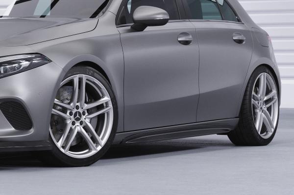 CSR Seitenschweller mit ABE für Mercedes-Benz A-Klasse (W177) SS527-M Carbon Look matt strukturiert (keine Lackierung erforderlich)