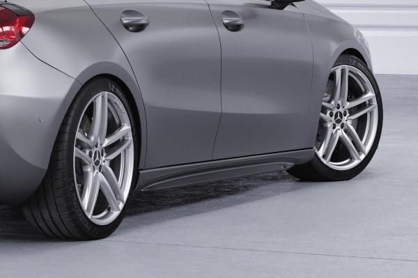 CSR Seitenschweller mit ABE für Mercedes-Benz A-Klasse (W177) SS527-M Carbon Look matt strukturiert (keine Lackierung erforderlich)