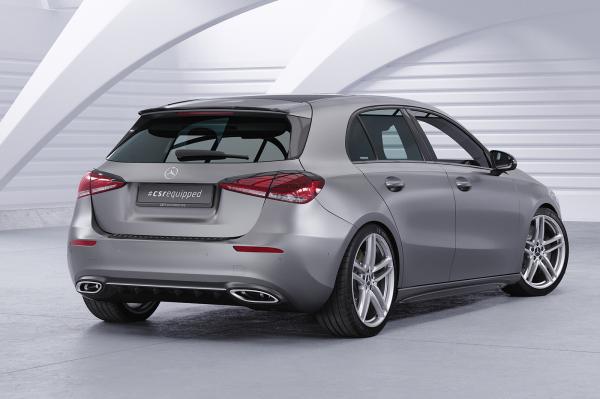 CSR Seitenschweller mit ABE für Mercedes-Benz A-Klasse (W177) SS527-M Carbon Look matt strukturiert (keine Lackierung erforderlich)